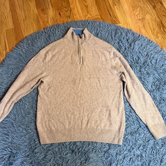 Gianni Marcelo Camel Beige 100% Cashmere Sweater - Picture 1 of 6